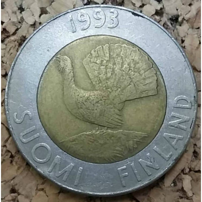 Монета 10 марок 1993 года. Финляндия. 